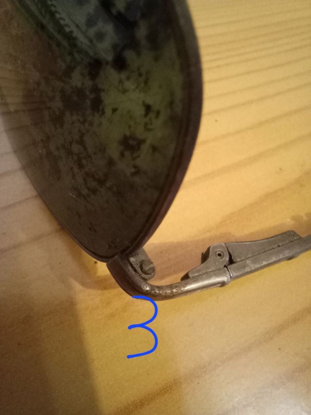 Tornillos y tuerca repuesto gafas