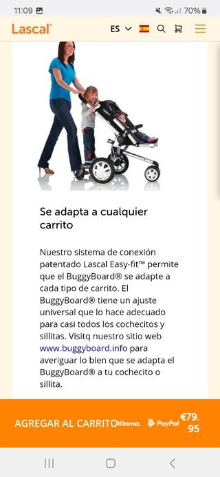 Última oferta!!!Plataforma lascal Buggy Board Maxi