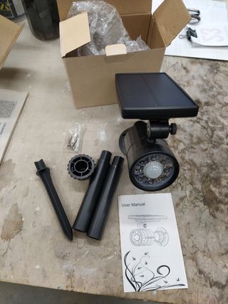 Lampada energia solare.