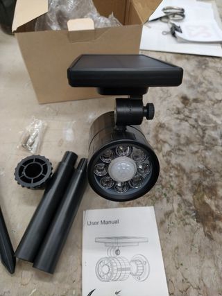 Lampada energia solare.