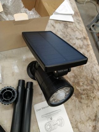 Lampada energia solare.