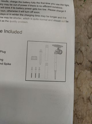 Lampada energia solare.