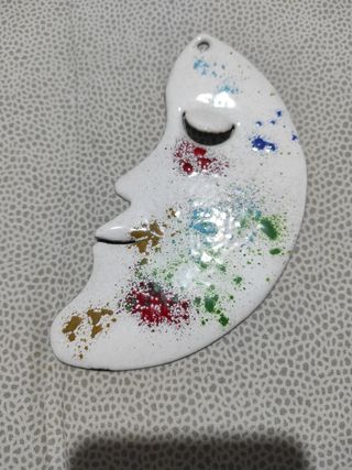 Luna da appendere in rame smaltato