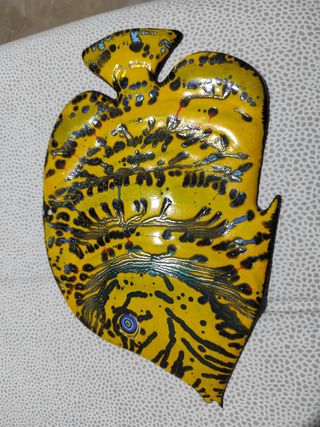 Pesce da appendere in rame smaltato