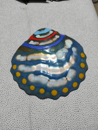 Conchiglia in rame smaltato