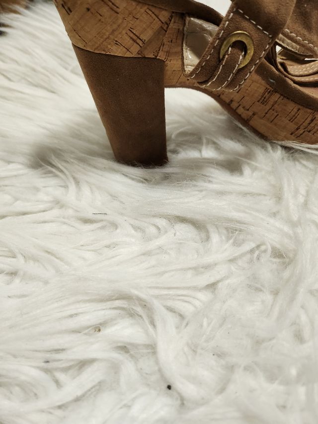 Sandalias tacon corcho