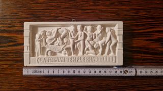 Quadretto allegorico in gesso