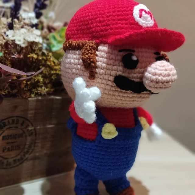 Muñeco Amigurumi SupeMario Bros Crochet 