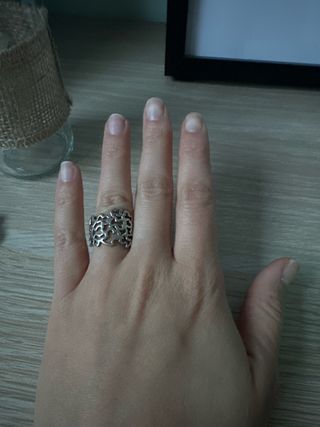 anillo Tous plata talla 10