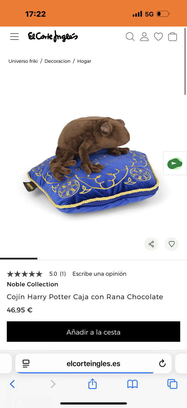 Harry Potter Peluche y Almohada de Rana