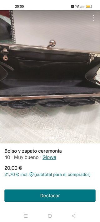 Zapatos y bolso fiesta