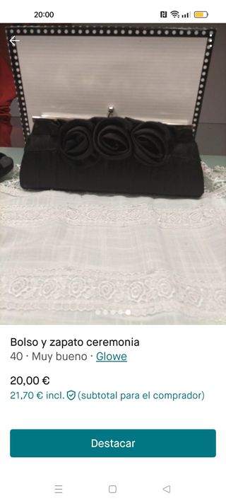 Zapatos y bolso fiesta