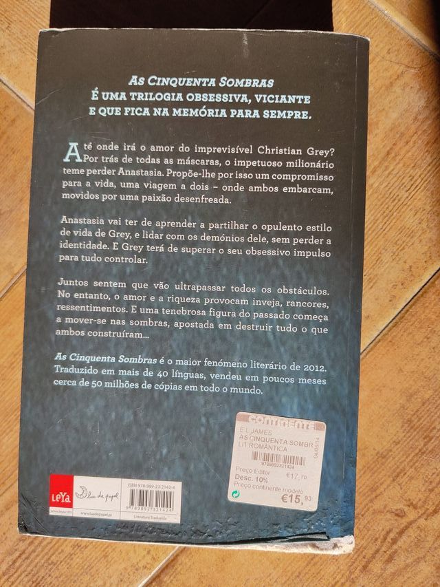 Livro: As Cinquenta Sombras Livre