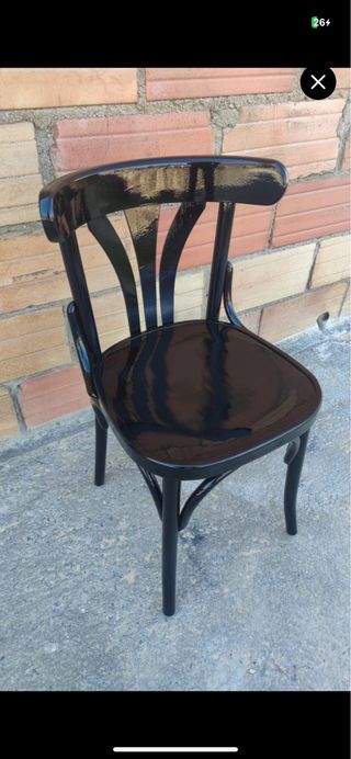 Sillas thonet/tonet negras