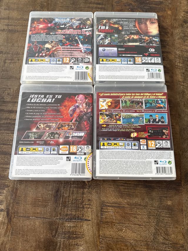 4 juegos lucha ps3 completos pal