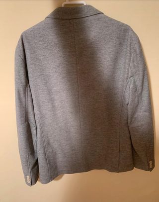 Chaqueta americana gris Zara