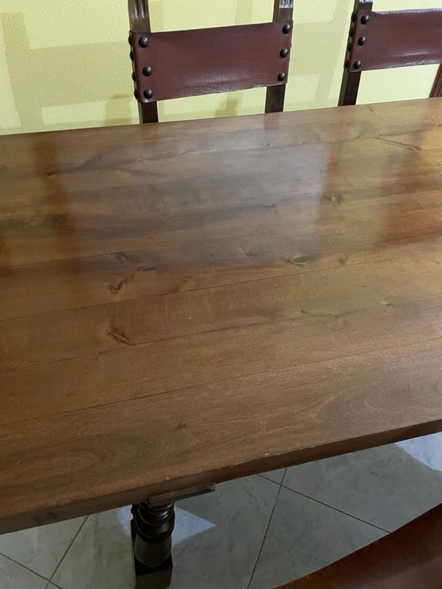 tavolo legno arte spagnola regalo le 4 sedie