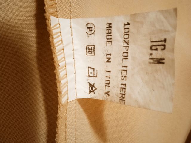 Gonna corta beige in poliestere