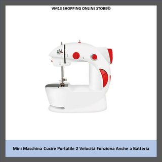 Mini Macchina Da Cucire Anche Portatile 2 Velocità
