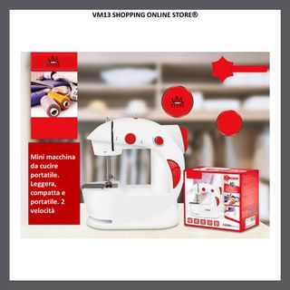 Mini Macchina Da Cucire Anche Portatile 2 Velocità