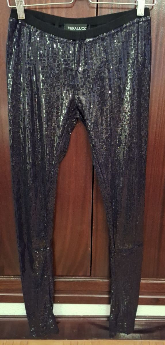 Leggins lentejuelas negro Vera Lucci TS