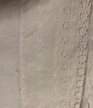 lenzuolo vintage ricamato a mano