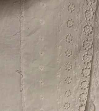 lenzuolo vintage ricamato a mano