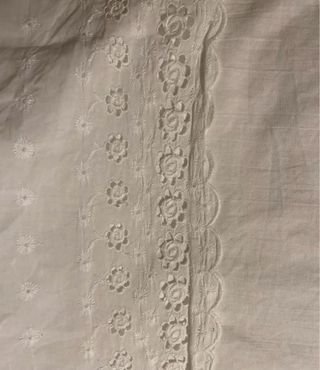 lenzuolo vintage ricamato a mano