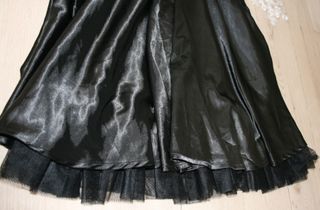 VESTIDO PALABRA DE HONOR NEGRO TUL ESTILO PINUP