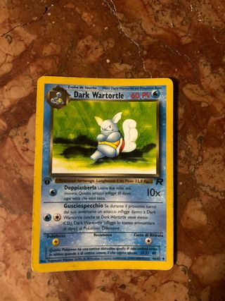 Carta Pokemon Dark Wartortle Prima edizione
