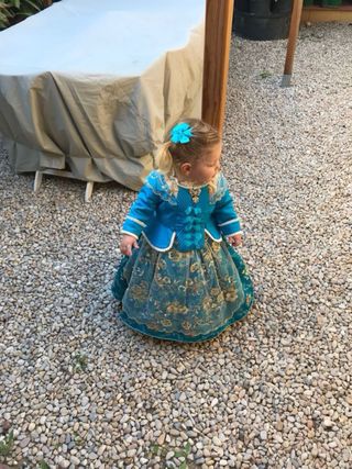 vestido fallera 2-6 años
