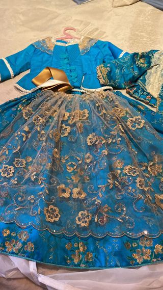 vestido fallera 2-6 años
