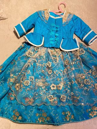vestido fallera 2-6 años