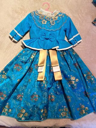 vestido fallera 2-6 años