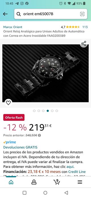 Reloj Orient Ray