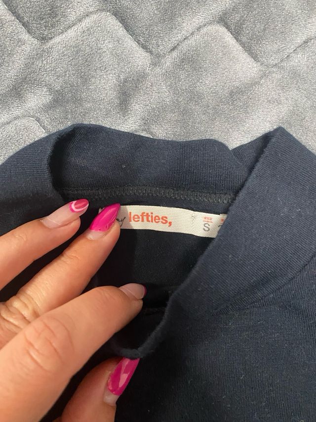 crop top negro S lefties