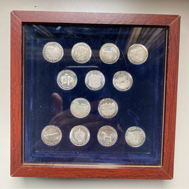 Coleccion monedas bañada plata  Monumentos Avila
