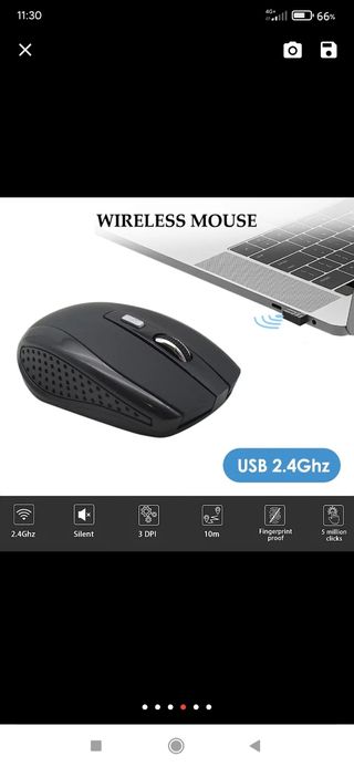 MOUSE USB INALAMBRICO.(USA 2 PILAS AAA INCLUIDAS)
