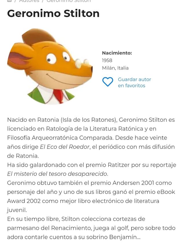 Gerónimo Stilton: SANDOKAN. 🐅