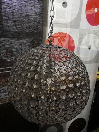 Lámpara piedras de cristal grande