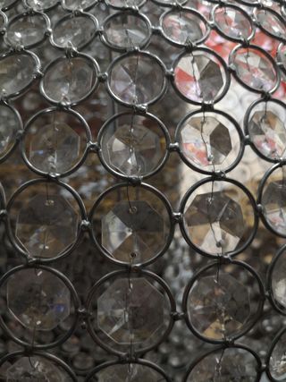 Lámpara piedras de cristal grande