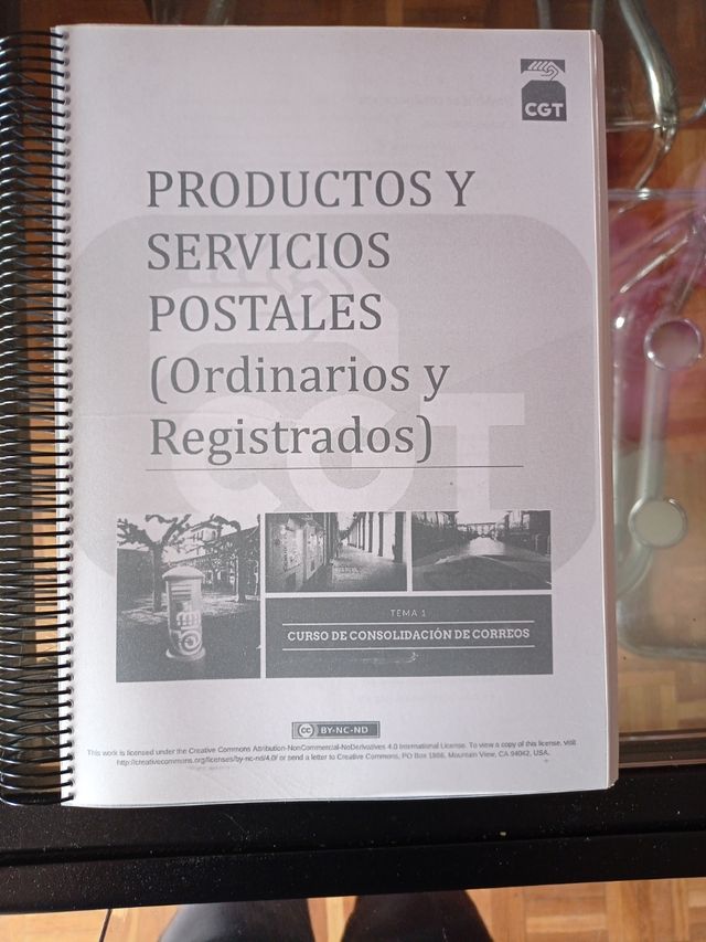 Tema oposiciones correos hasta el tema 6 ,con test