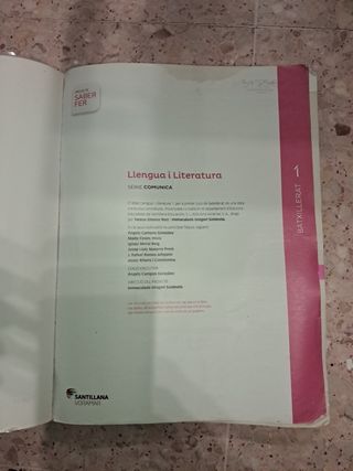 Libro lengua y literatura 1.BAT