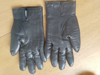 Guantes cuero forrados con pelo