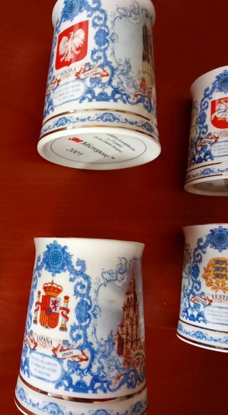 6 jarras conmemorativas Ampliación Unión Europea