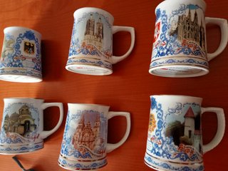 6 jarras conmemorativas Ampliación Unión Europea