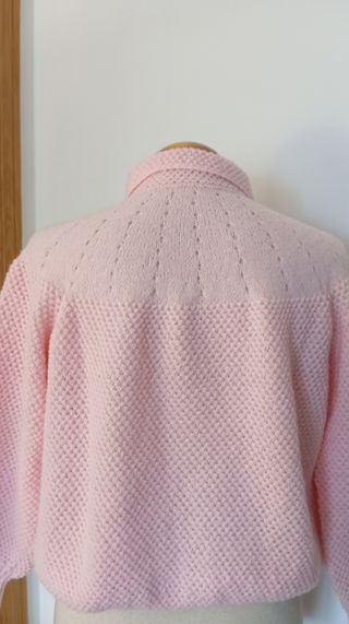 Chaqueta rosa vintage. Mañanita