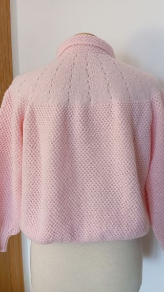 Chaqueta rosa vintage. Mañanita