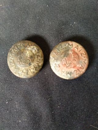 BOTONES ANTIGUOS S.XIX CON INSCRIPCION