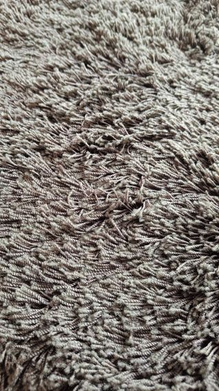 Alfombra gris de pelo medidas 114x168cm 